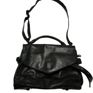 Gryson Leather Crossbody Classic Black Satchel